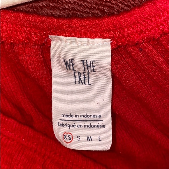 Free People Mint Julep Knit Top in Red - Picture 2 of 7